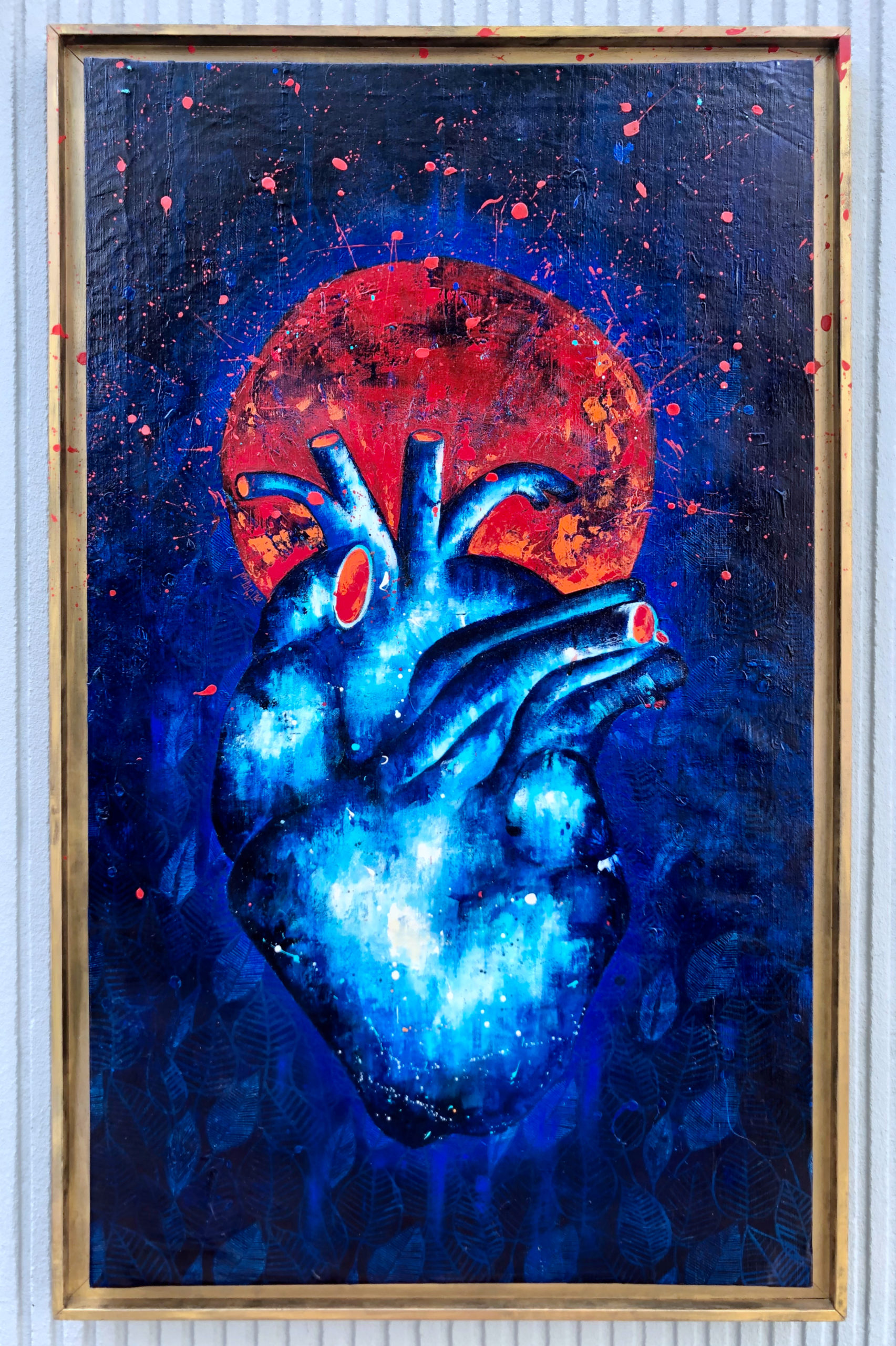 Peinture sur Toile Blue Heart